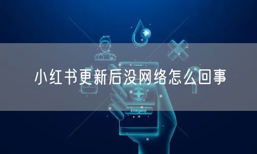 小红书更新后没网络怎么回事