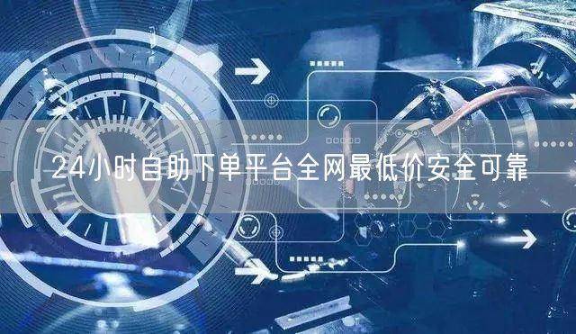 24小时自助下单平台全网最低价安全可靠
