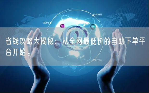 省钱攻略大揭秘：从全网最低价的自助下单平台开始。