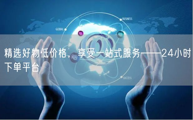 精选好物低价格,享受一站式服务——24小时下单平台
