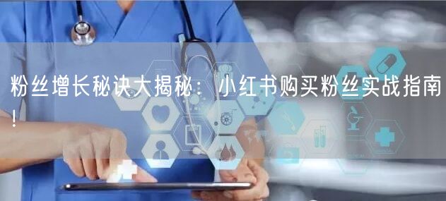 粉丝增长秘诀大揭秘:小红书购买粉丝实战指南!